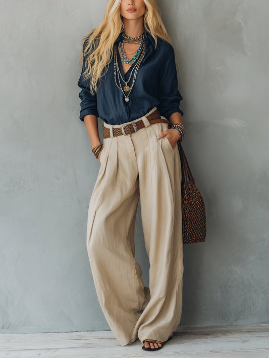 Aitana - Look elegante con cinturón y pantalón sastre