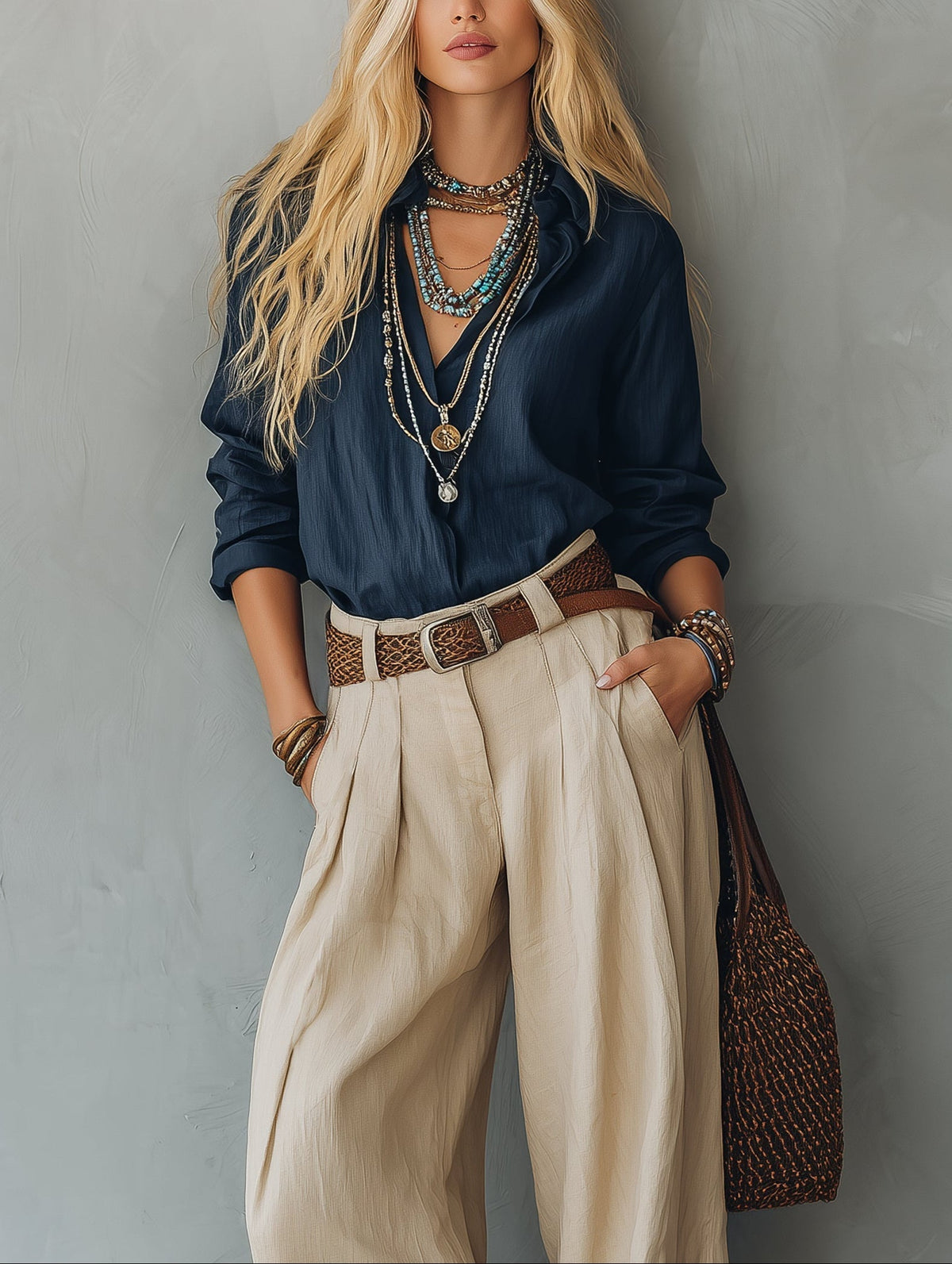 Aitana - Look elegante con cinturón y pantalón sastre
