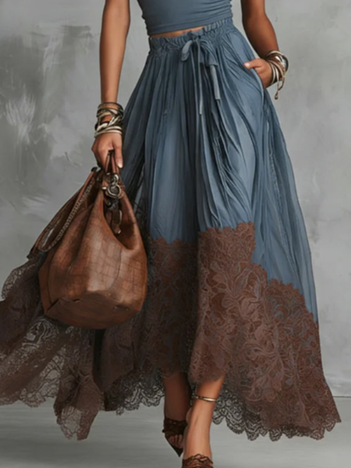 Valeria - Look maxi elegante con falda de tul