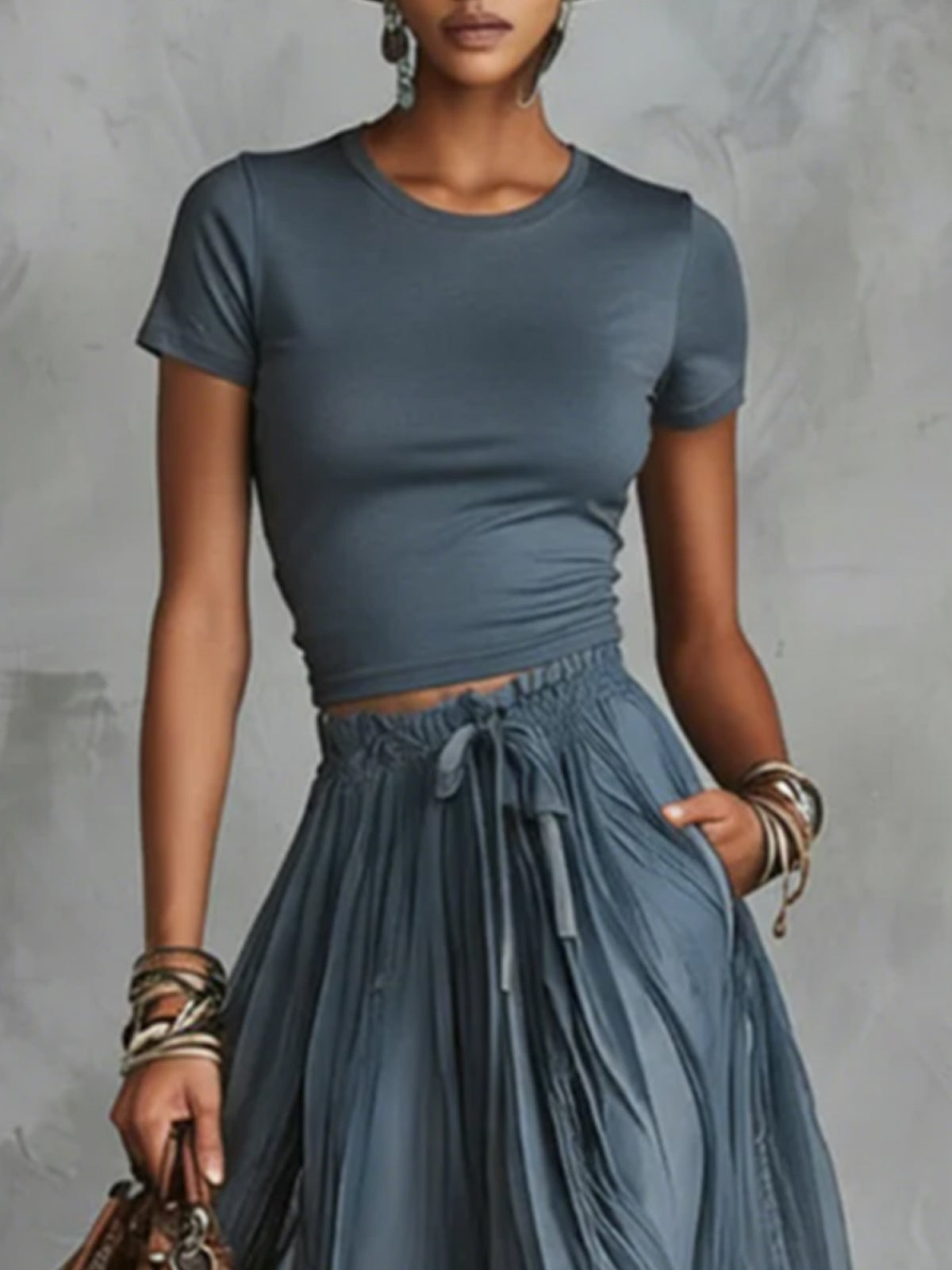 Valeria - Look maxi elegante con falda de tul