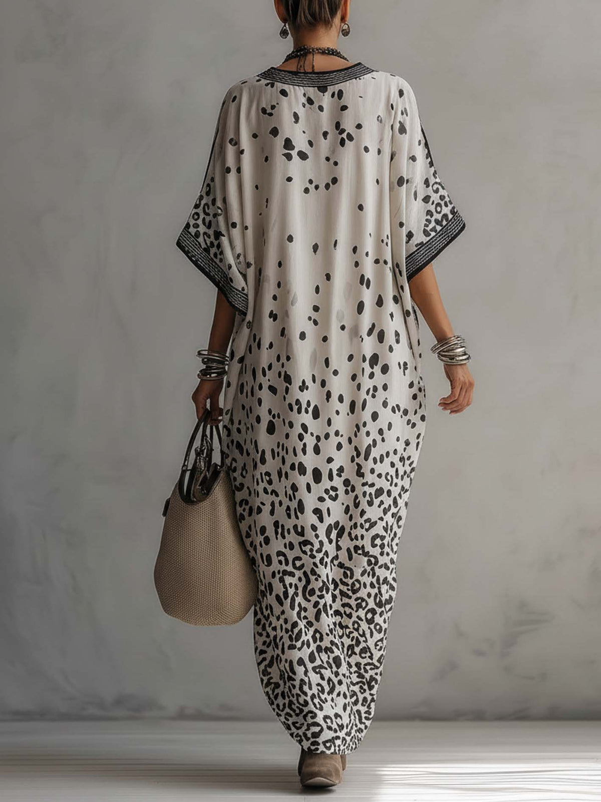 Alexia - Vestido fluido con estampado animal