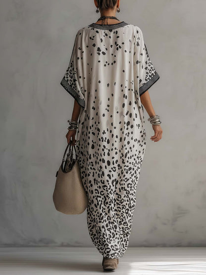 Alexia - Vestido fluido con estampado animal