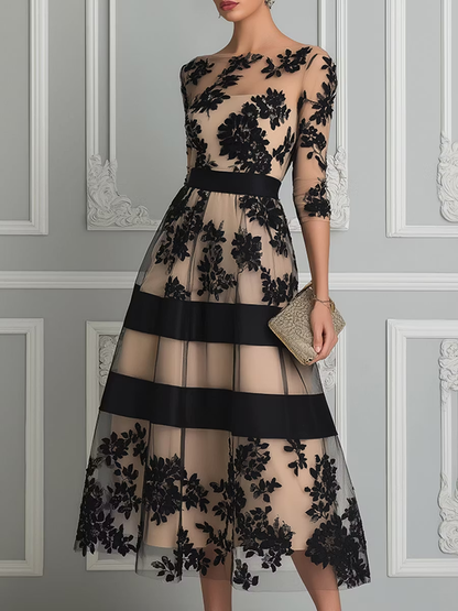 Ottilie - Vestido negro Étoile