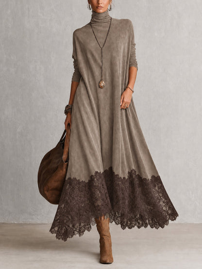 Evangeline - Vestido Maxi Vintage con Encaje