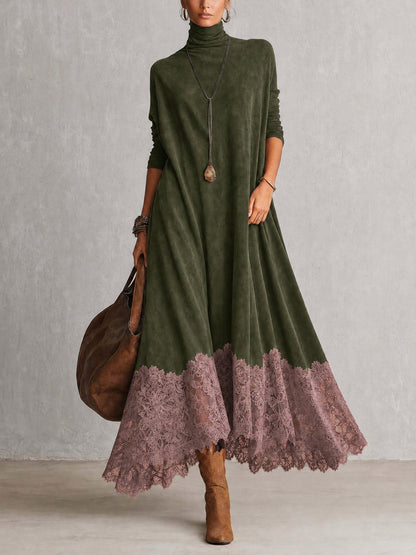 Evangeline - Vestido Maxi Vintage con Encaje