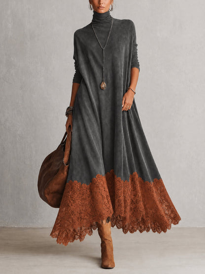 Evangeline - Vestido Maxi Vintage con Encaje