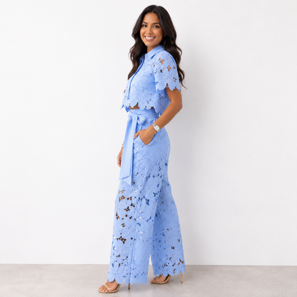 Carla - Conjunto de encaje floral