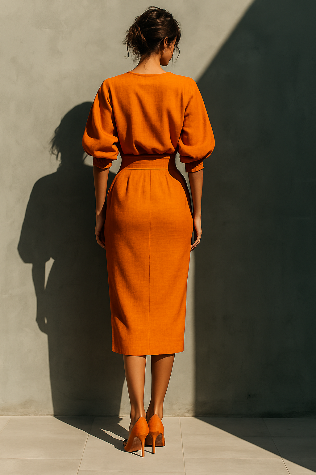 Cassandra - Vestido Arancio Soleil