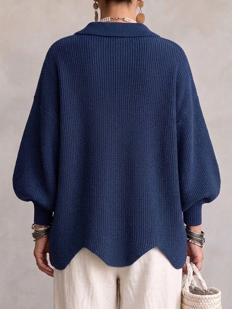 Eulalie - Cárdigan oversize con botones dorados