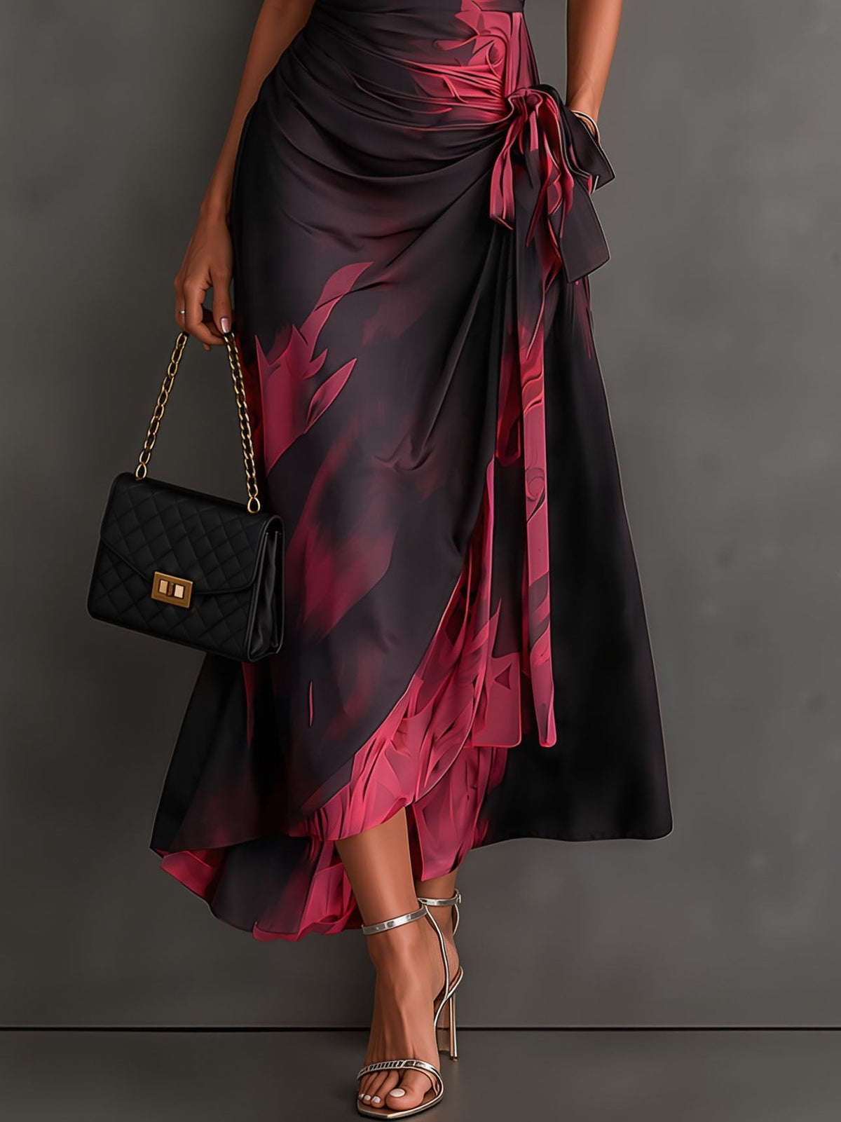 Clémence - Vestido Midi Cruzado